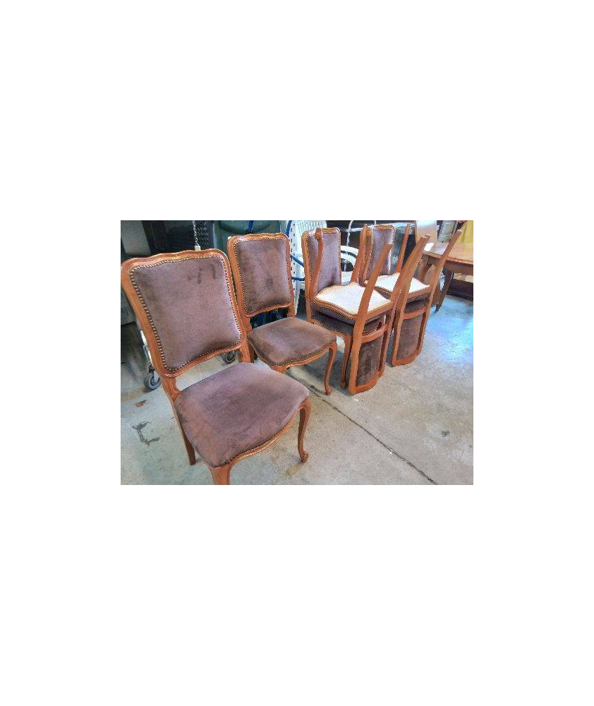 CHAISE CAPITONNÉE DE STYLE LOUIX XV