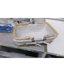 PANIERE OSIER TISSU 