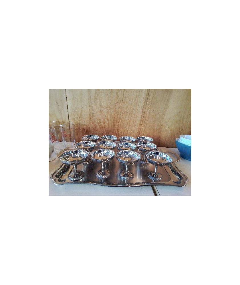 SERVICE À DESSERT INOX