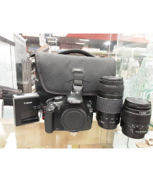 APPAREIL PHOTO REFLEX CANON EOS 1100D 12.1MPX AVEC OBJ. 18-55+75X300MM ET HOUSSE