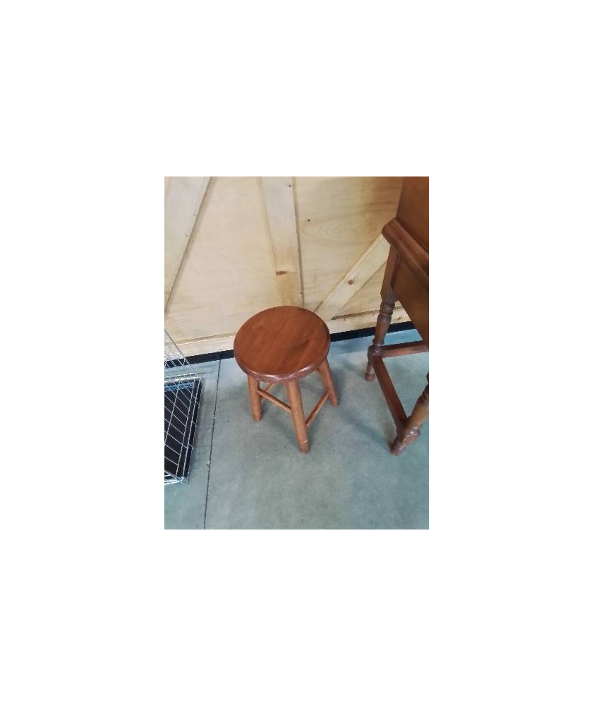 TABOURET ROND BOIS
