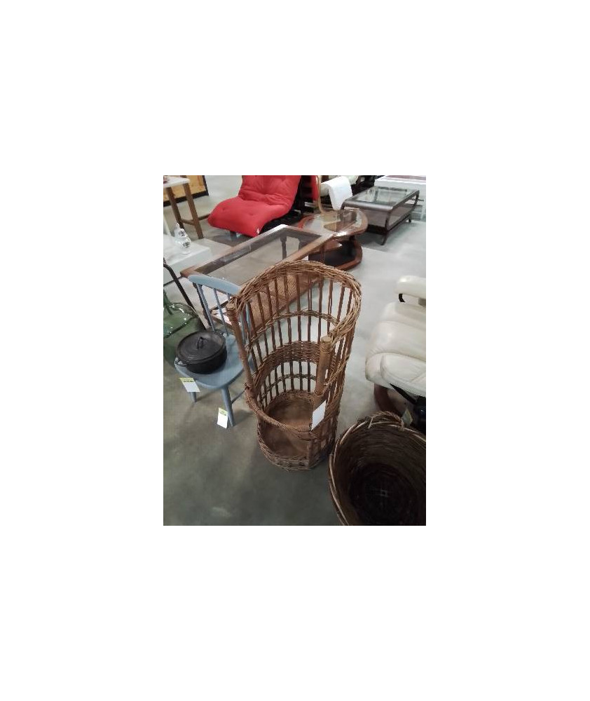 PANIÈRE HAUTE VANNERIE ANNÉES 50