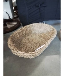 PANIER OVALE VANNERIE TRESSÉE 