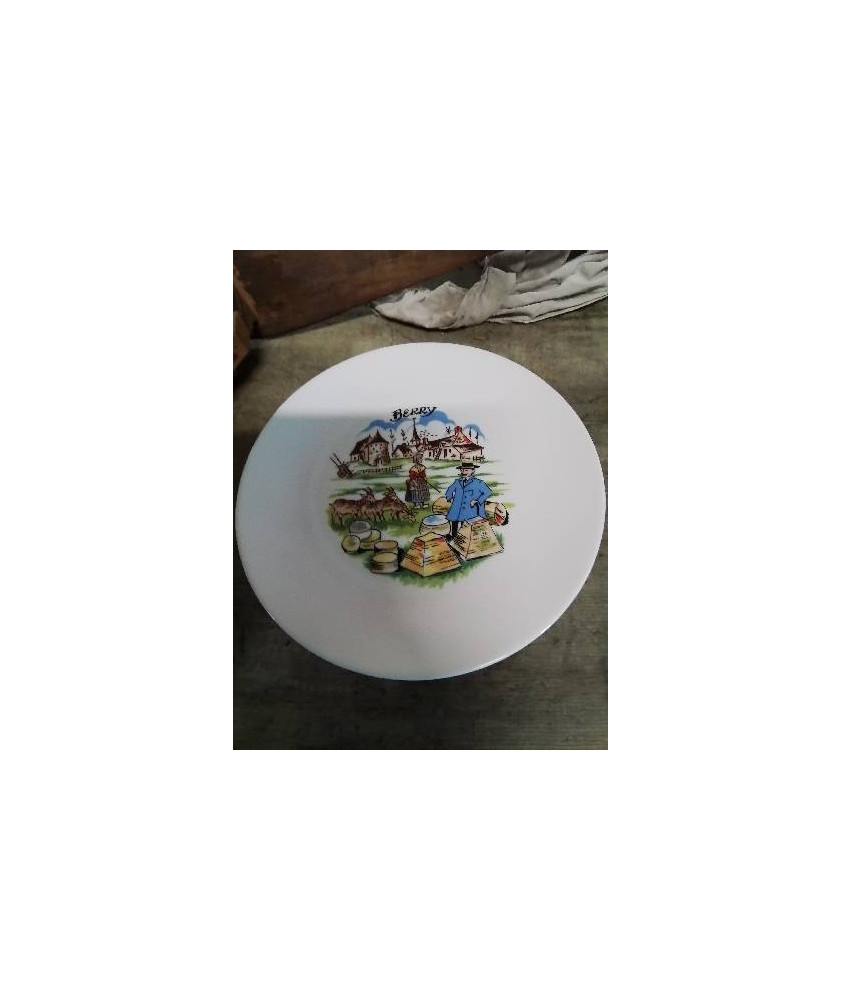 11 ASSIETTES A FROMAGE PORCELAINE LOURIOUX PH DESHOULIERES