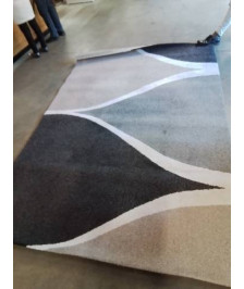 TAPIS SAINT MACLOU VELOURS GRIS BLANC 290X200