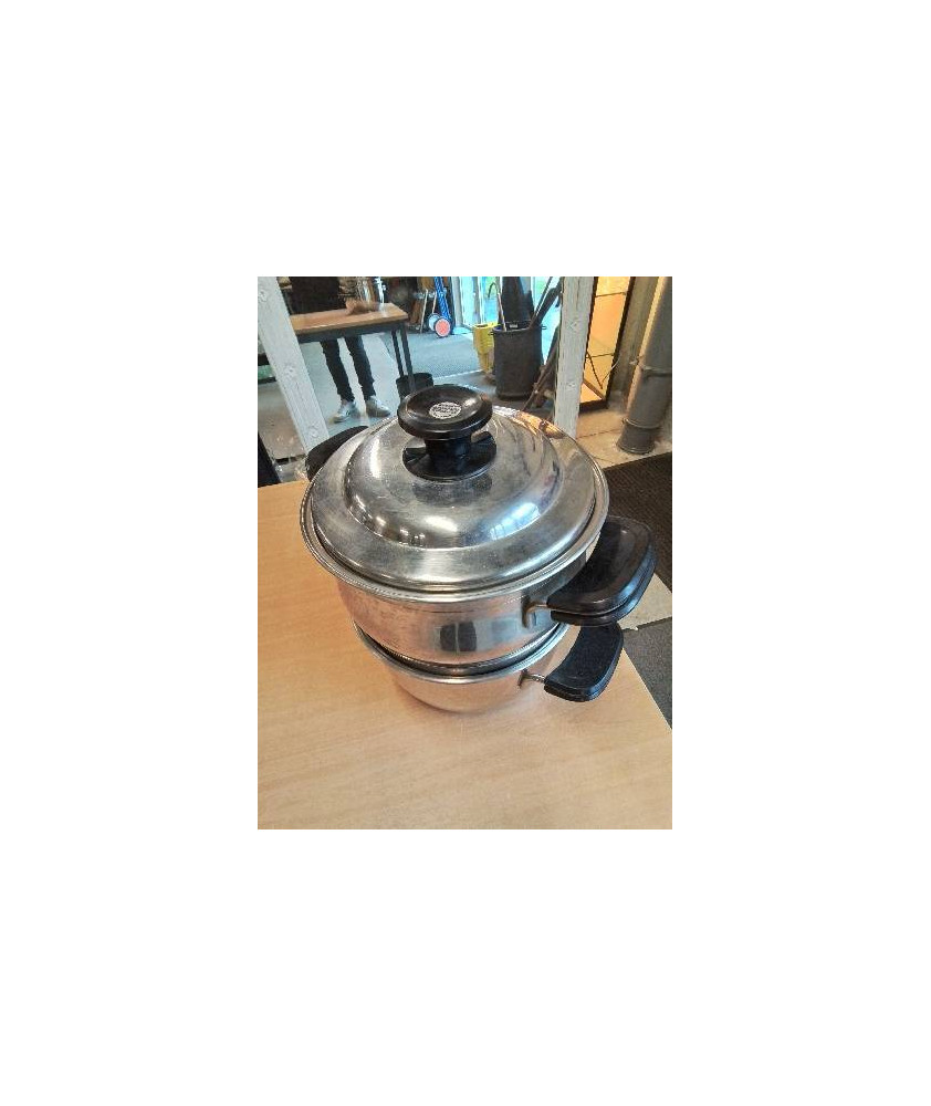 COUSCOUSSIER ACIER INOX UNIVERSAL COOK SYSTEM FRABOSK TOUS FEUX SAUF INDUCTION 