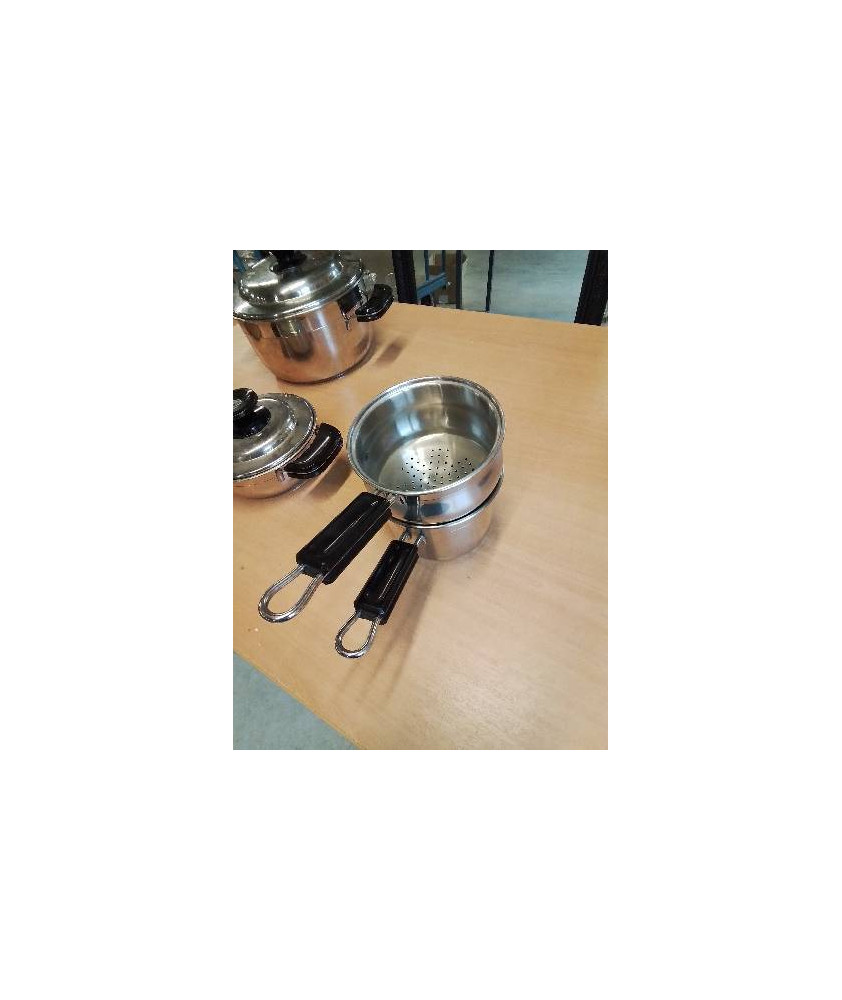 CASSEROLE THERMO DIFFUSEUR ACIER INOX UNIVERSAL COOK SYSTEM FRABOSK TOUS FEUX SAUF INDUCTION 