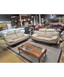 SALON 3/2 CUIR EN L’ETAT 