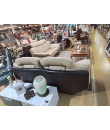 SALON 3/2 CUIR EN L’ETAT 