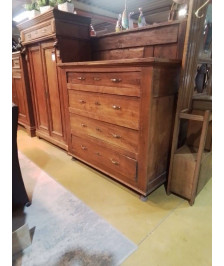 COMMODE CHENE 4 TIROIRS 