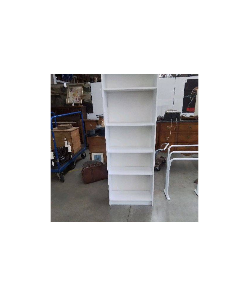 BIBLIOTHÈQUE LAMINÉE BLANCHE 