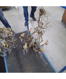 LUSTRE A PAMPILLES GM 6 BRANCHES