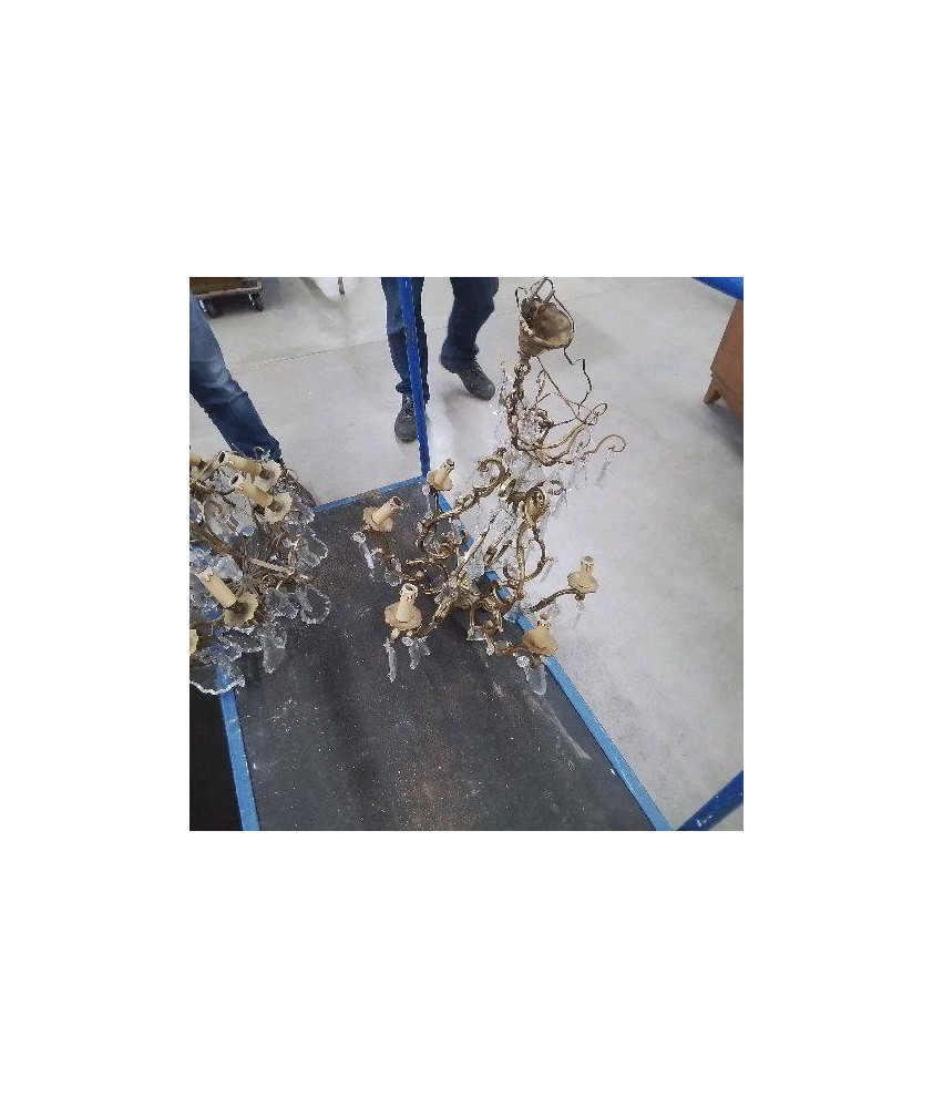 LUSTRE A PAMPILLES GM 6 BRANCHES