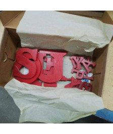 LETTRE ROUGE WELCOME GRANNY PAPY