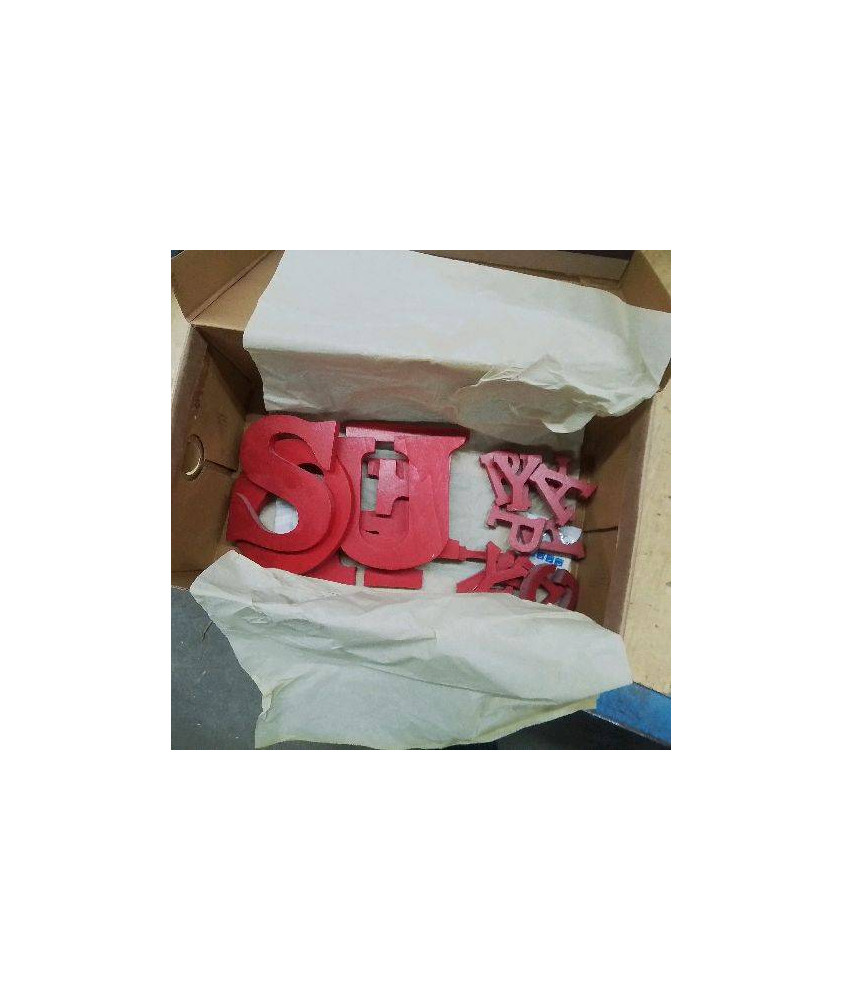 LETTRE ROUGE WELCOME GRANNY PAPY