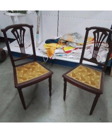 PAIRE DE CHAISES