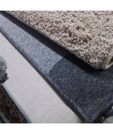 TAPIS GRIS BI TON POILS RAS 