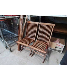 CHAISE PLIABLE EN TECK 