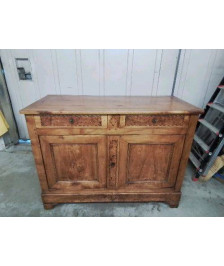 BUFFET BAS LOUIS PHILIPPE EN MERISIER PLACAGE NOYER 