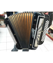 ACCORDÉON CHROMATIQUE AURORA STRADELLA ITALIA 80 BASSES NOIR