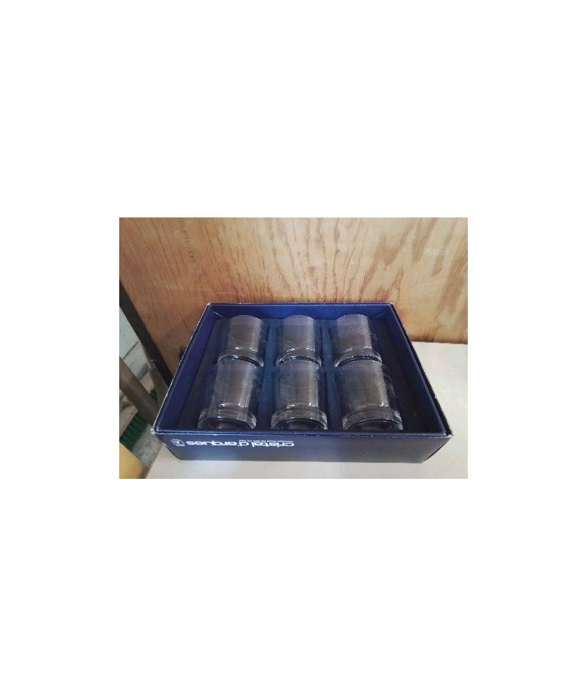 COFFRET 6 VERRES CRISTAL D’ARQUES 