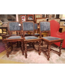 CHAISES CAPITONNÉE LOT DE 6 