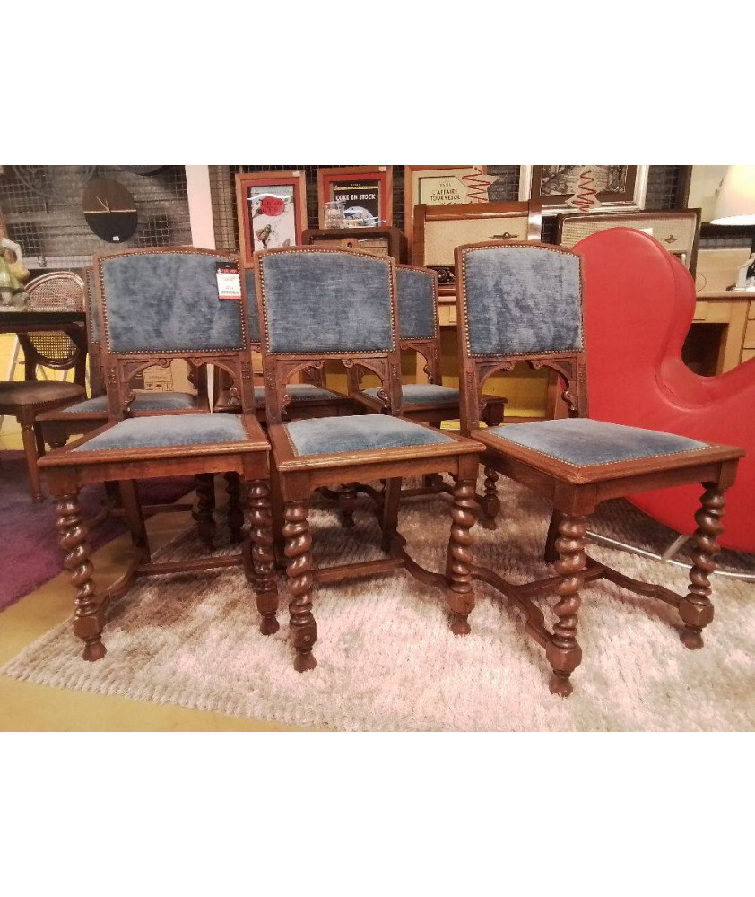 CHAISES CAPITONNÉE LOT DE 6 