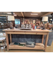 DESSERTE EN PIN MASSIF 