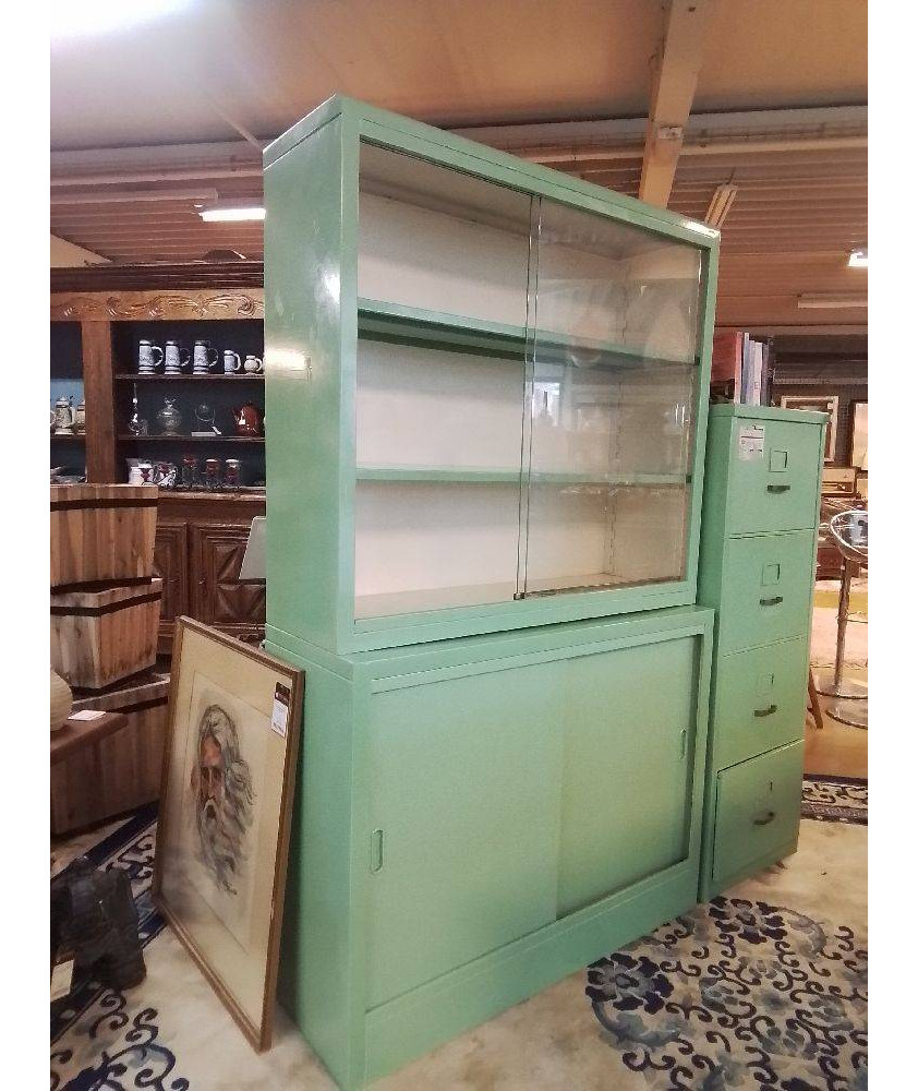 ARMOIRE DE BUREAU MÉTALLIQUE 2 CORPS