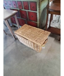 MALLE RECTANGULAIRE VANNERIE 