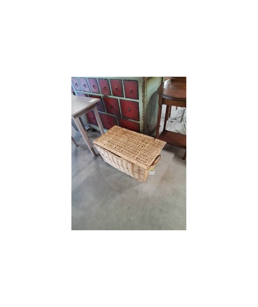 MALLE RECTANGULAIRE VANNERIE 