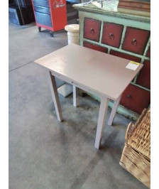 BUREAU RECTANGULAIRE ENFANT BOIS PEINT TAUPE 1 TIROIR