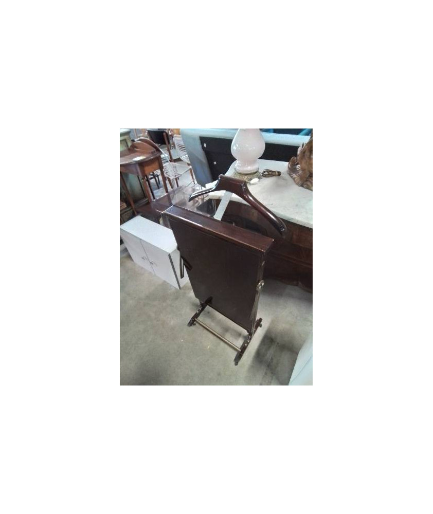 VALET DE NUIT A ROULETTES ACAJOU 