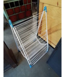 ÉTENDOIR PLIANT MÉTAL BLANC