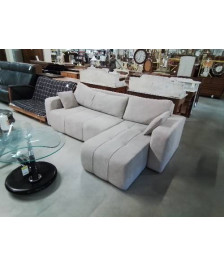 CANAPE D ANGLE RÉVERSIBLE CONVERTIBLE 4 PLACES NICOLE TISSU TAUPE