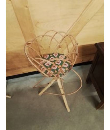 PORTE PLANTE ROTIN ANNÉES 50