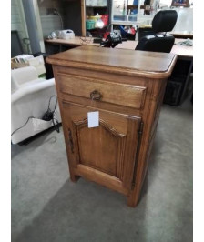 CONFITURIER CHÊNE CLAIR MOULURÉ 1 TIROIR 1 NICHE