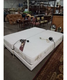 PAIRE DE SOMMIERS ÉLECTRIQUE LATEX  ENSACHÉS 2X80X200CM