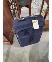 VALISE SOUPLE A ROULETTES TISSU BLEU SAMSONITE