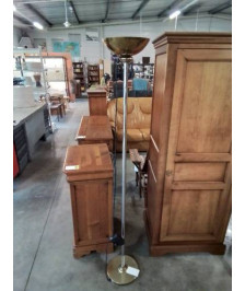 LAMPADAIRE HALOGÈNE A VARIATEUR PIERRE CARDIN  MÉTAL CHROMÉ ET DORÉ 