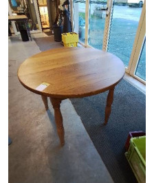 TABLE RONDE CHÊNE  CLAIR 98X75CM