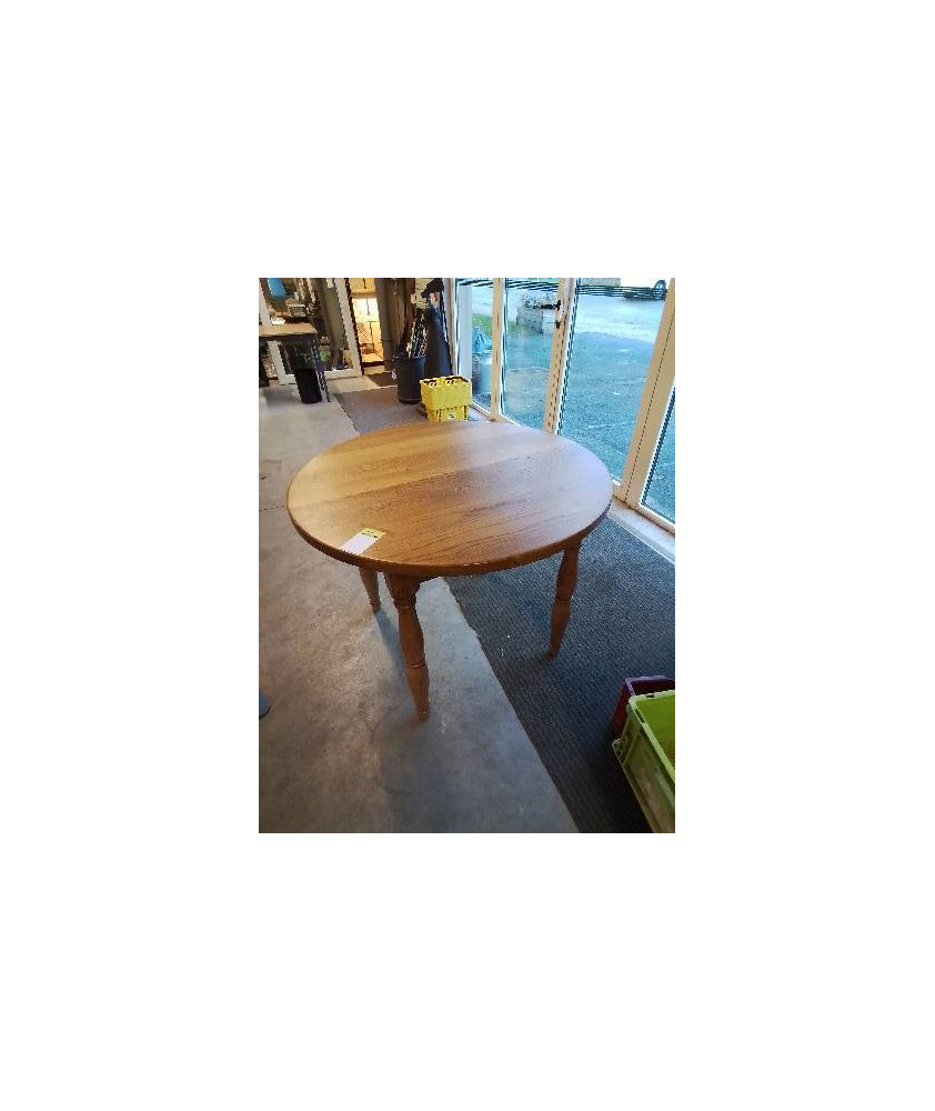 TABLE RONDE CHÊNE  CLAIR 98X75CM