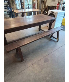 BANC DE FERME CHENE  DÉBUT XXE 200CM
