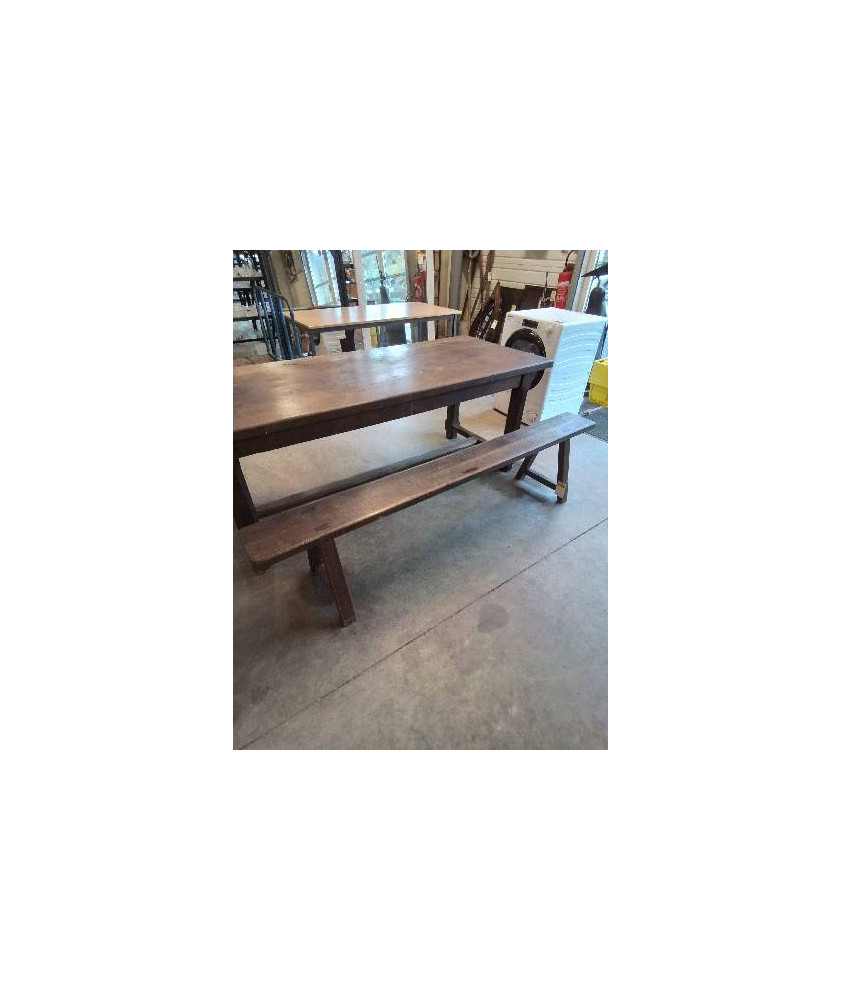BANC DE FERME CHENE  DÉBUT XXE 200CM