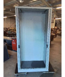 ARMOIRE MÉTALLIQUE 2 PORTES COULISSANTES 200X100X45CM