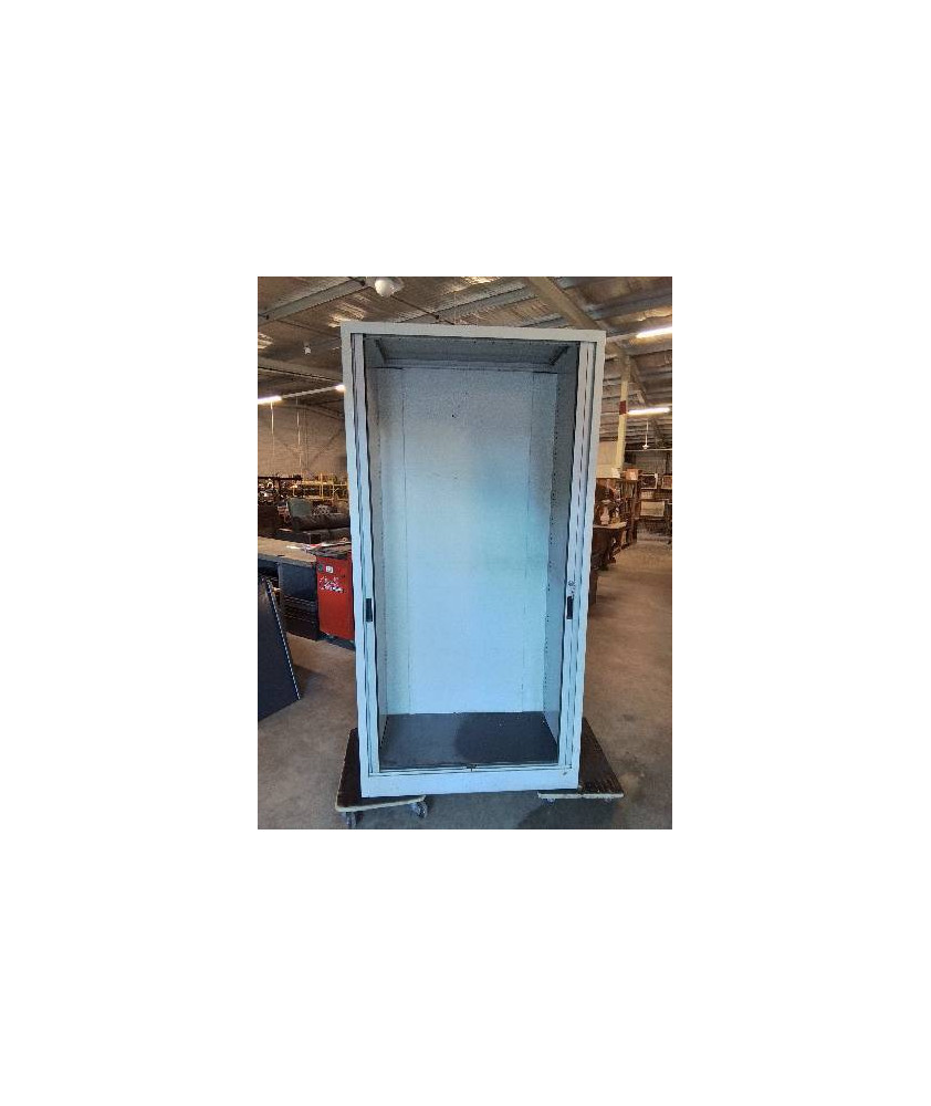 ARMOIRE MÉTALLIQUE 2 PORTES COULISSANTES 200X100X45CM