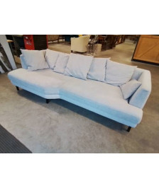 CANAPE TISSU GRIS 4 PLACES TESSOUN