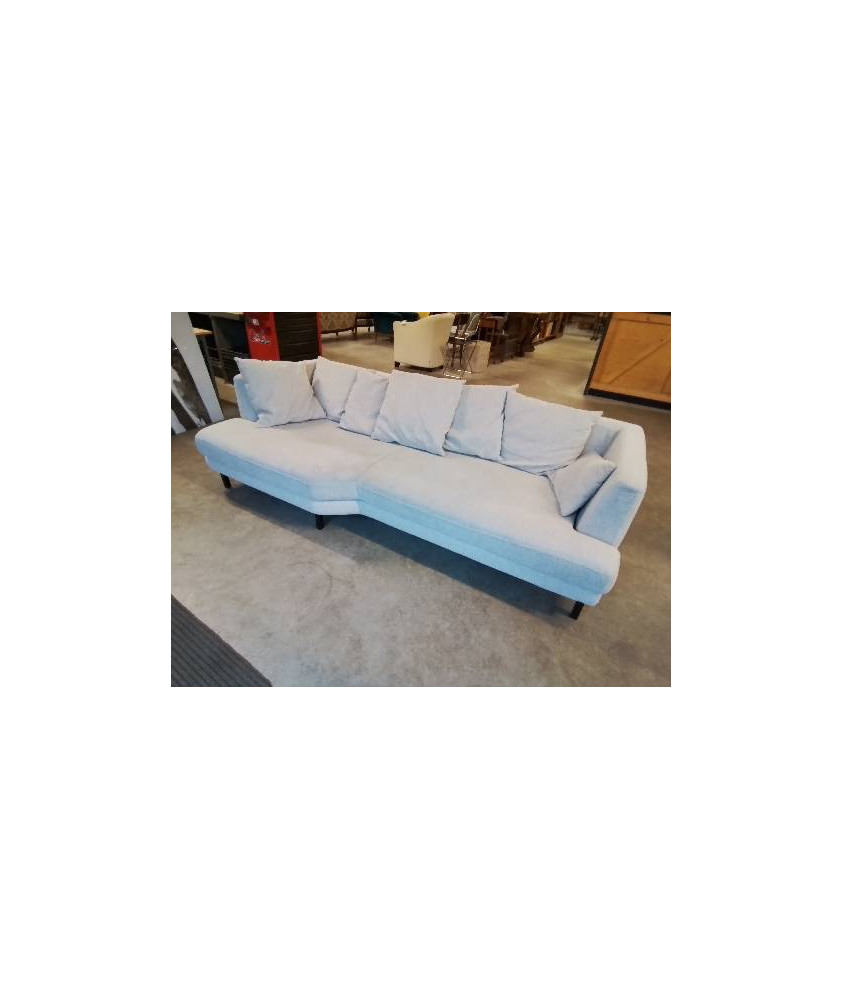 CANAPE TISSU GRIS 4 PLACES TESSOUN