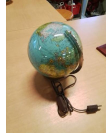 GLOBE TERRESTRE LUMINEUX ANNÉES 80