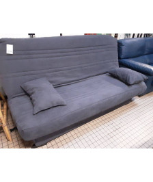CANAPE CLIC CLAC TISSU GRIS MATELAS BULTEX